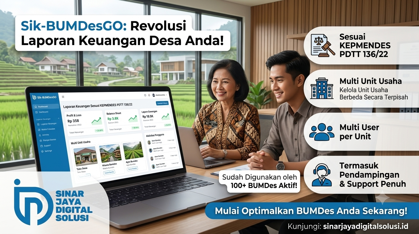 Lifetime (Sekali Bayar) Sik-BUMDesGO Premium
